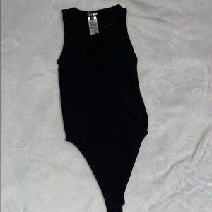 Fashion Nova Black Lace-Up Top